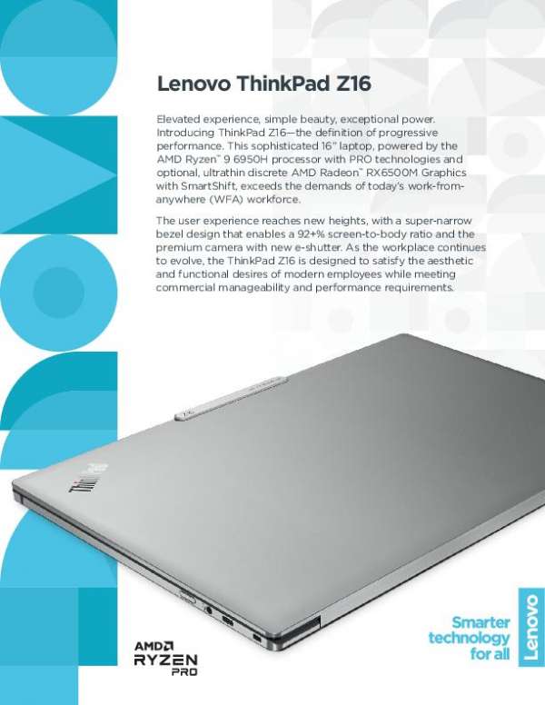  Lenovo ThinkPad Z16
