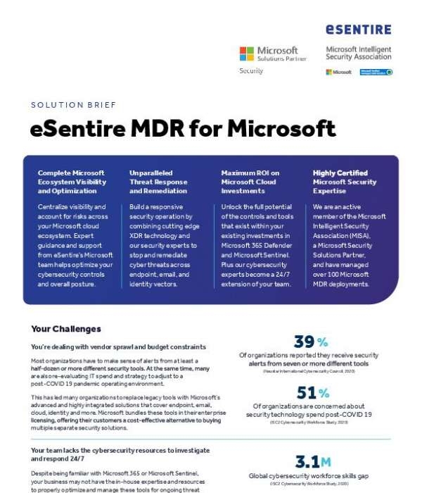eSentire MDR for Microsoft